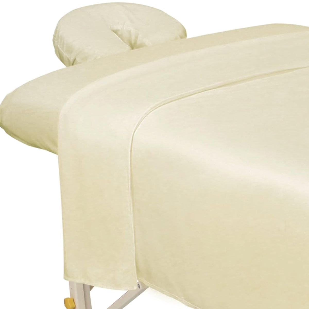 ForPro Premium Microfiber massage flat sheet drapes smoothly for professional comfort.