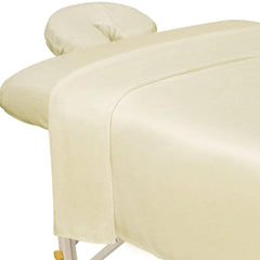 ForPro Premium Microfiber massage flat sheet drapes smoothly for professional comfort.