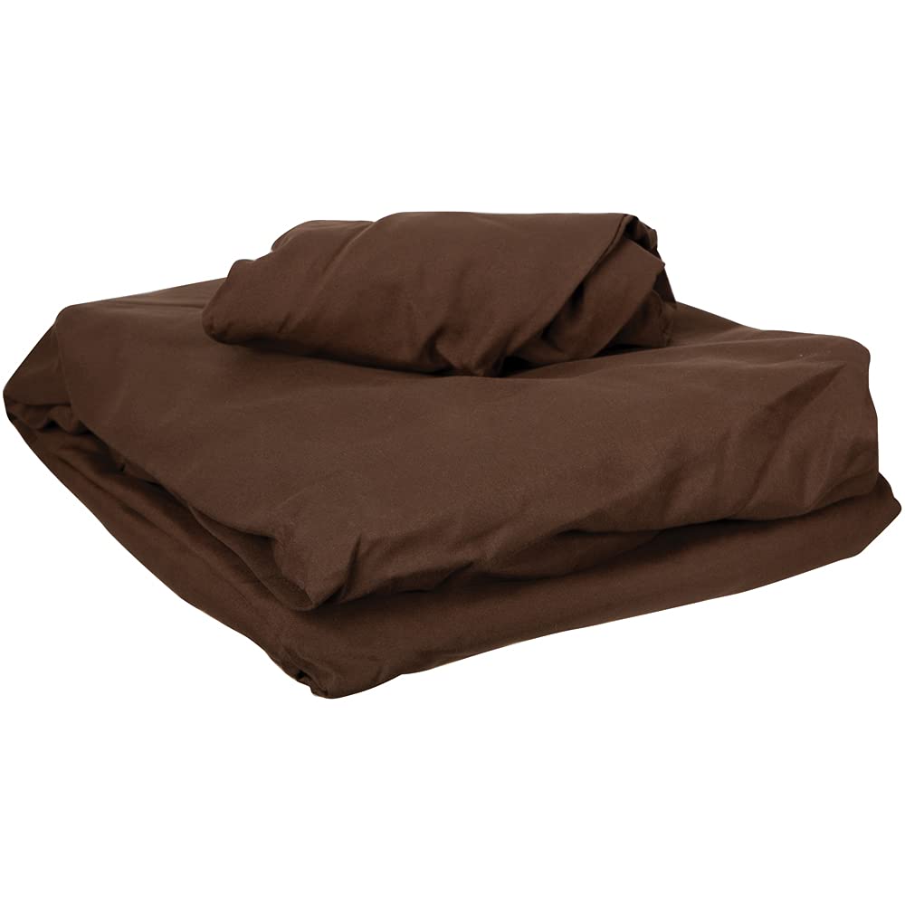 ForPro microfiber texture closeup in chocolate highlights soft weave and stain resistance.