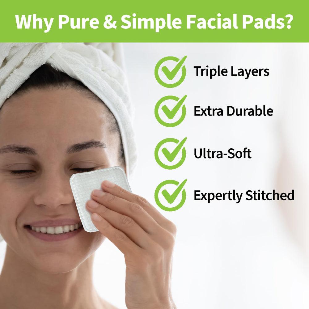 ForPro Premium Pure & Simple XL Facial Pads pack of 6 keeps 360-count ready.