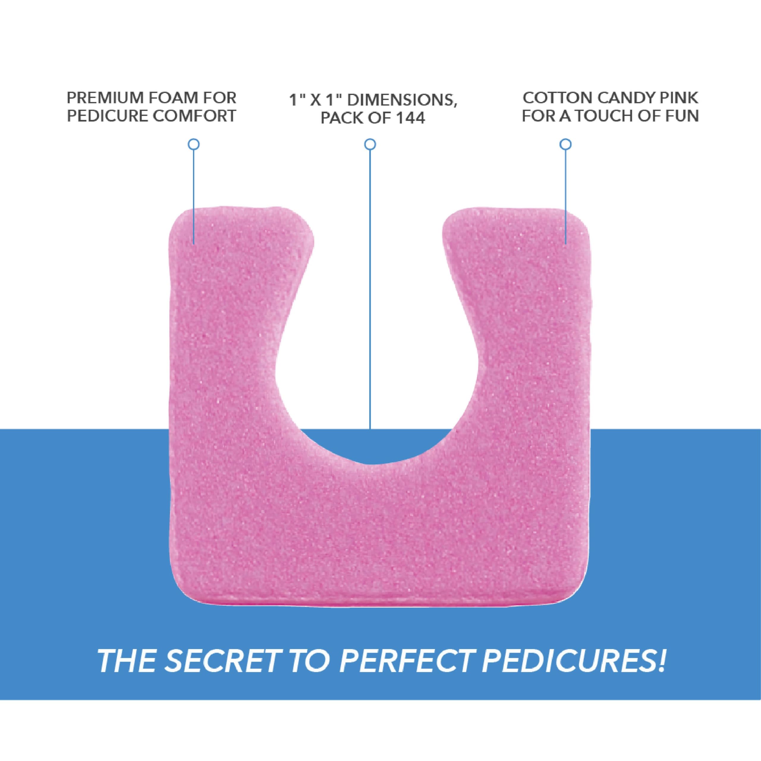 ForPro Professional Collection disposable toe separators demonstrate hygienic single-use pedicure tools.