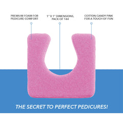 ForPro Professional Collection disposable toe separators demonstrate hygienic single-use pedicure tools.
