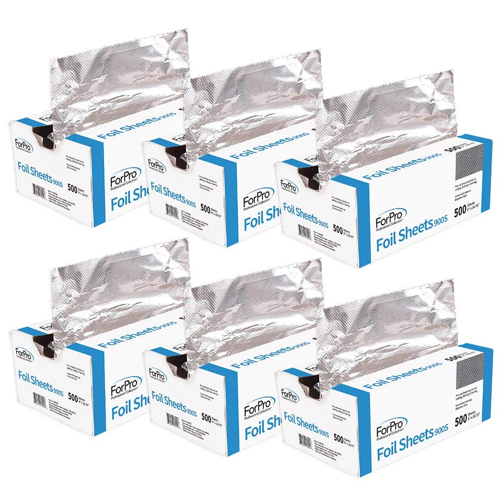 ForPro embossed foil sheets 900S close-up showing grip-friendly texture for hair color wrapping