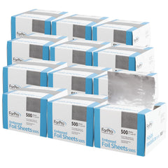 ForPro Professional Collection embossed foil sheets pop-up dispenser for quick hair color prep