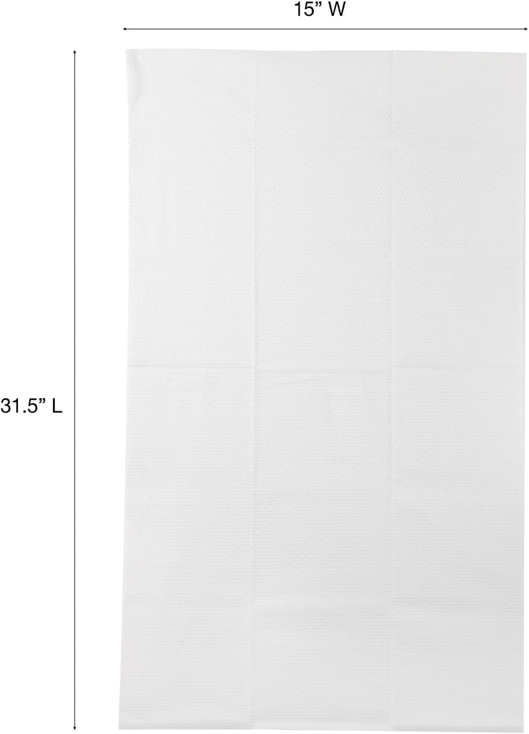 ForPro Professional extra-large towel 15x31-5 inches for full-body wrap.