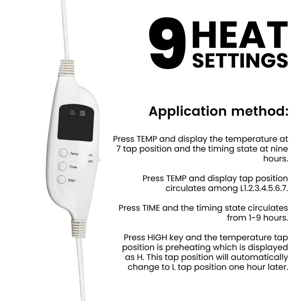 ForPro Professional Collection fleece table warmer with 6ft detachable power cord enables flexible placement.