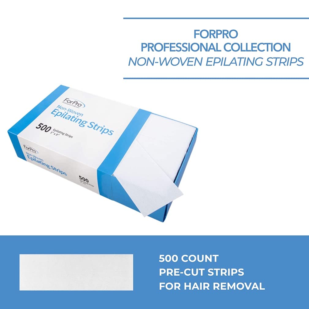 ForPro non-woven epilating strips highlight medium thickness for large-area waxing.