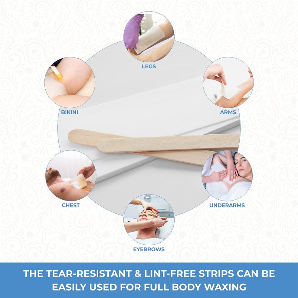ForPro pre-cut waxing strips demonstrate durable, tear-free performance during use.