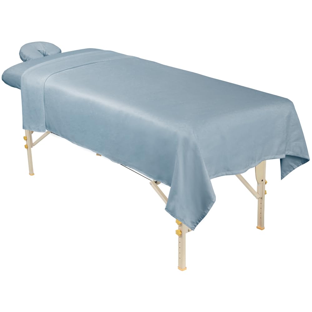 ForPro Premium face rest cover in Wisteria guards cushions and oils, improving hygiene during sessions.