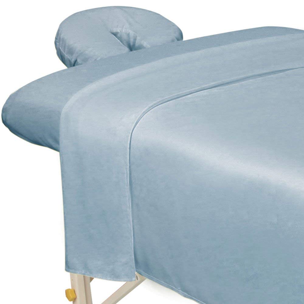 ForPro Premium Microfiber massage sheet flat sheet in Wisteria provides soft warmth and stain resistance.