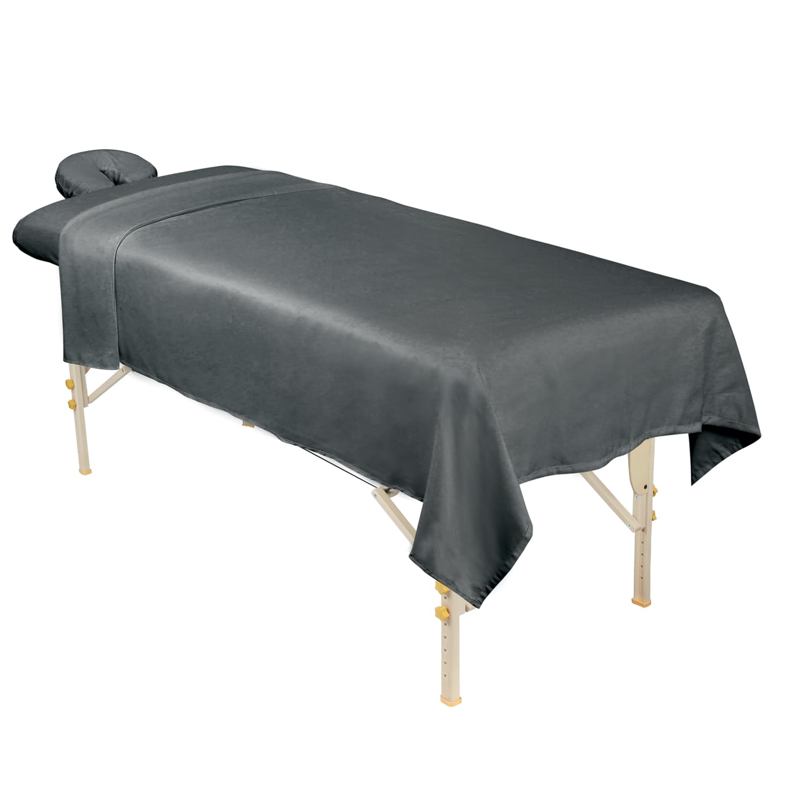 ForPro Professional Collection microfiber face rest cover provides secure wrap and quick-drying performance.