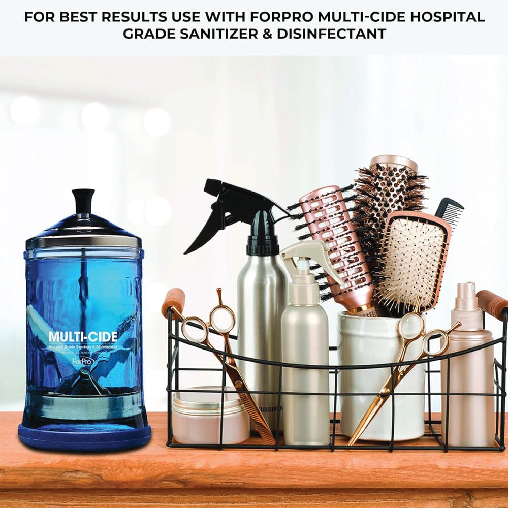 ForPro rubber base adds stability on counters to reduce slips.