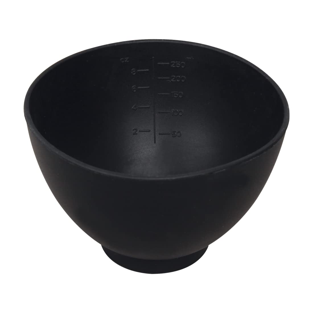 ForPro Professional Collection silicone mixing bowl black 8oz perspective supports precise facial prep.