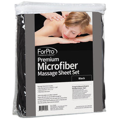 ForPro Face Rest Cover in black protects cushions and cleans easily between clients.
