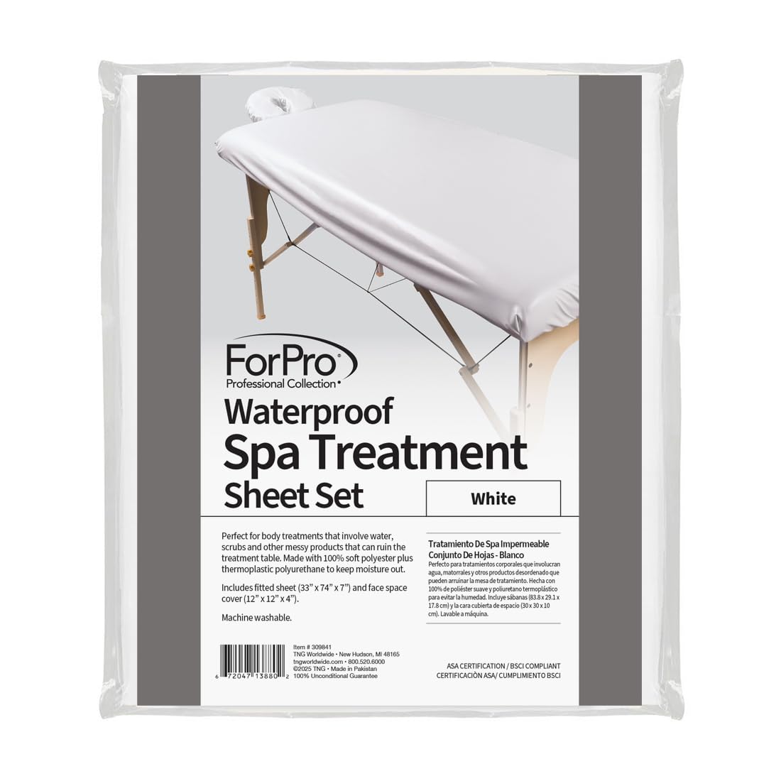ForPro professional face rest cover with snug fit for comfortable client sessions.