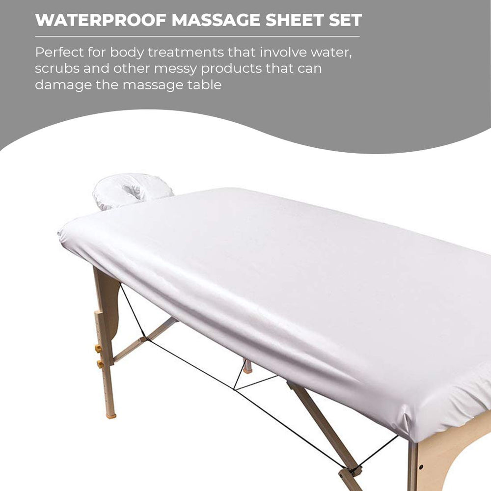 ForPro spa treatment sheet keeps treatment areas clean and professional.