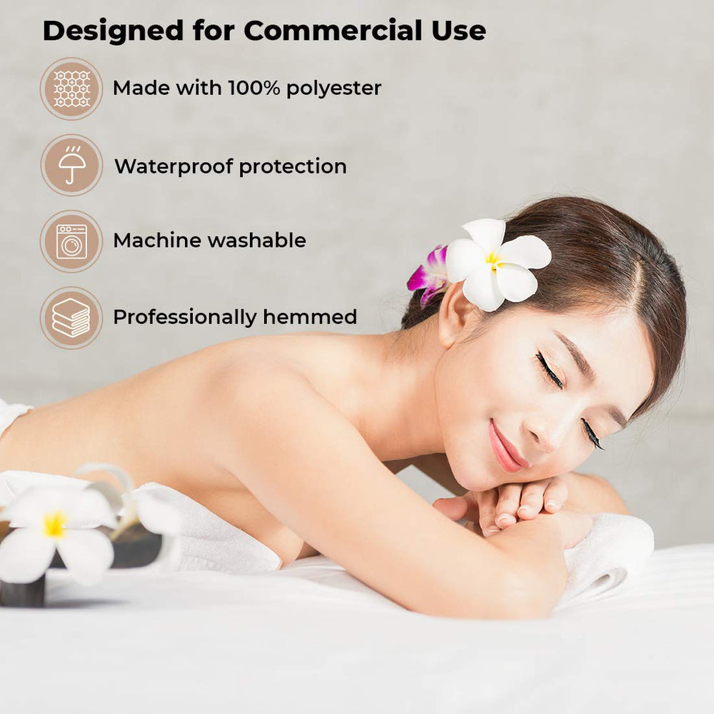 ForPro machine-washable massage sheet simplifies cleaning between clients.