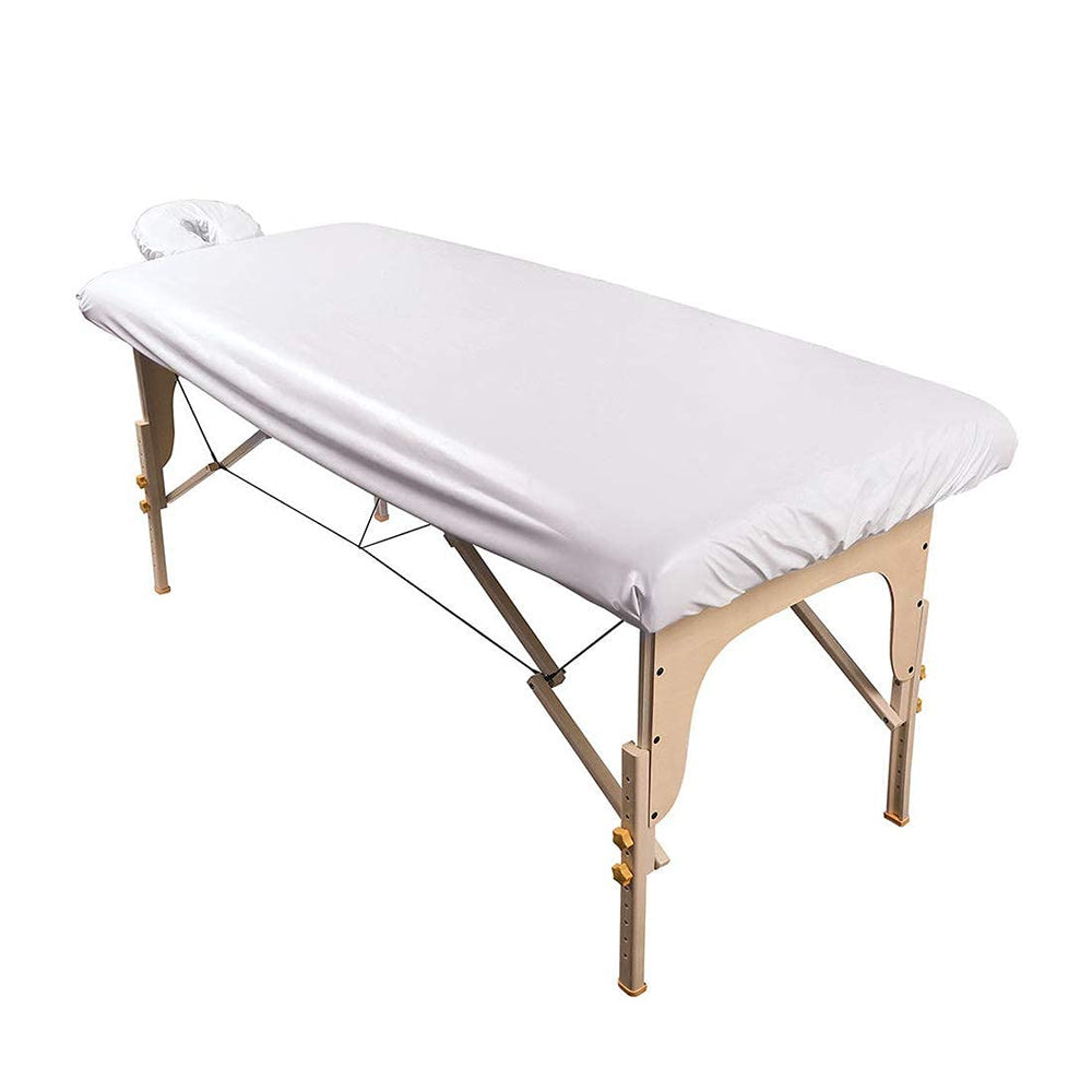 ForPro Professional Collection waterproof massage sheet cover protects tables during spa treatments.