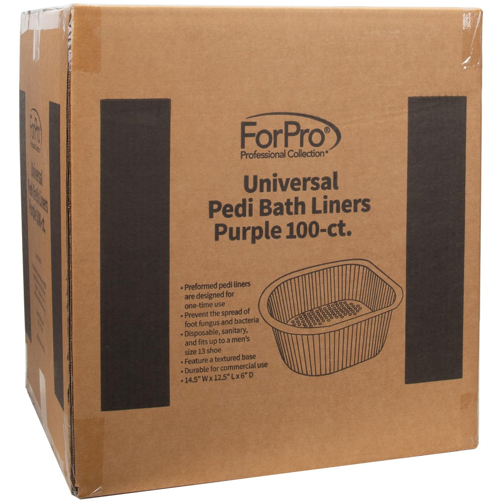 ForPro Universal Pedi Bath Liners compact packaging simplifies disposal between clients.