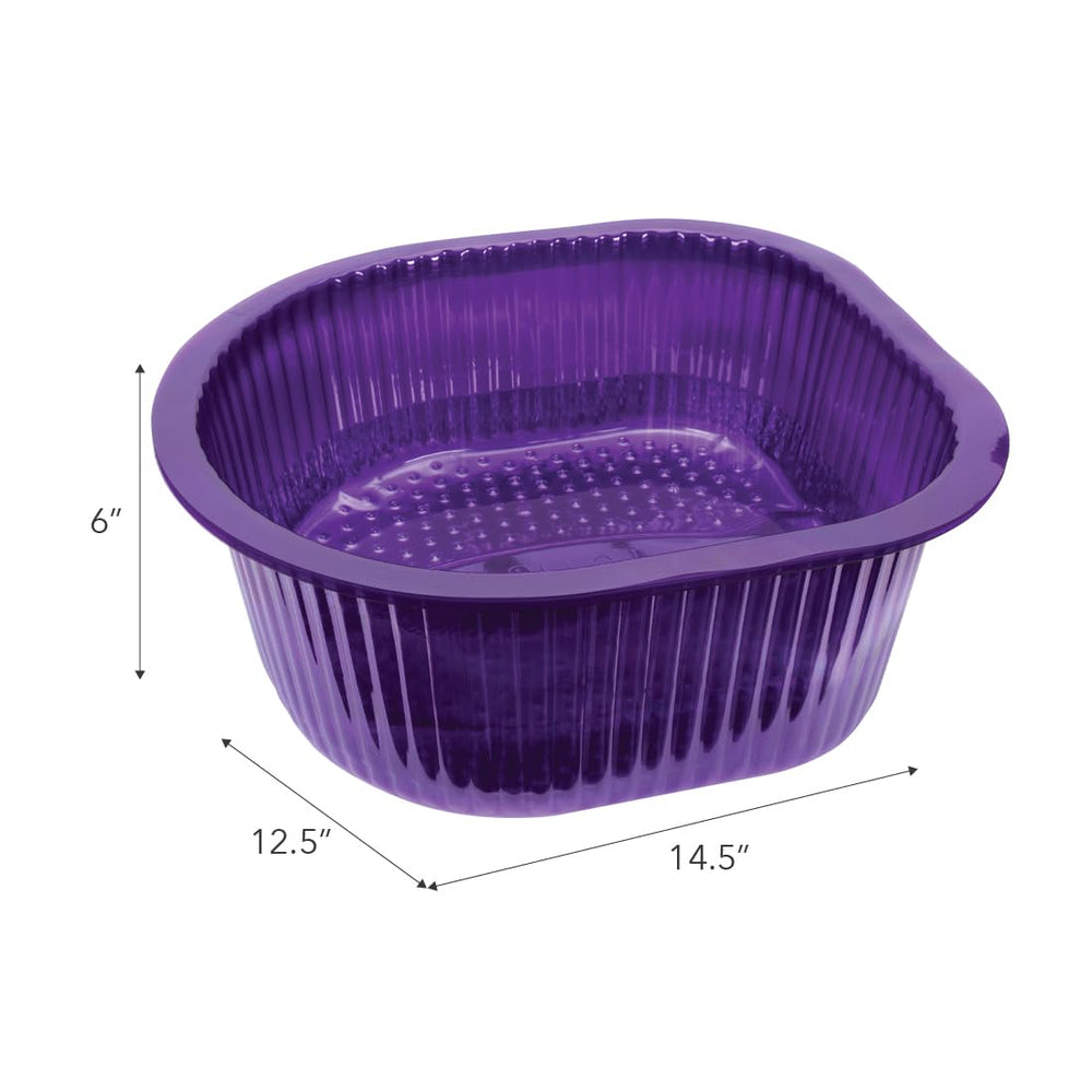 ForPro Universal Pedi Bath Liners unfolded show size and fit for most basins, aiding planning.