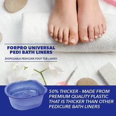 ForPro Universal Pedi Bath Liners fit Footsie Bath Plus and most basins.