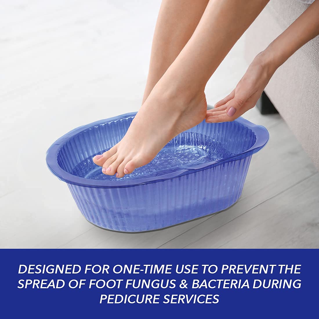 ForPro textured-base liners add comfortable slip-free foot soaks.