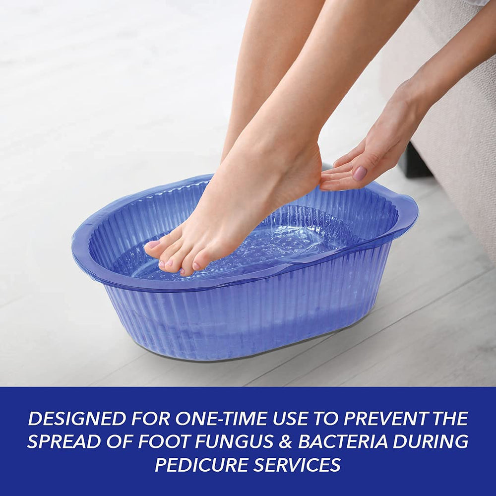 ForPro textured-base liners add comfortable slip-free foot soaks.