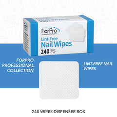 ForPro white non-woven wipes ideal for cosmetic applications like masks.