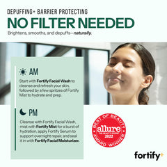 Fortify Skincare zeolite germ-fighting ingredient close-up for clean skin.