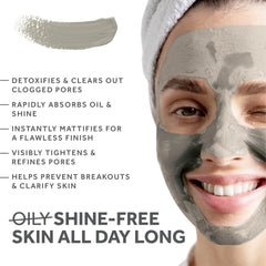 Fossil Power face mask Bentonite Clay close-up for pore cleansing ideas.