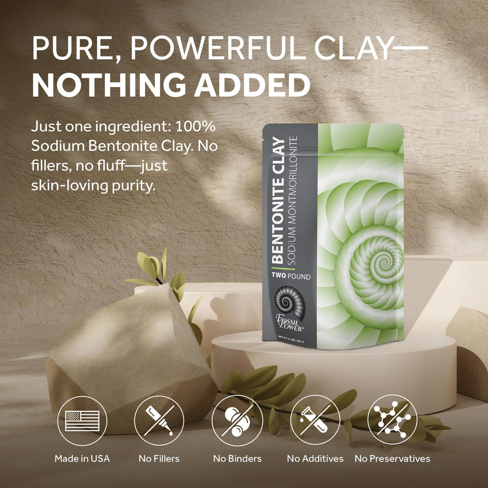 Fossil Power toothpaste base using Bentonite Clay for DIY brushing routine.