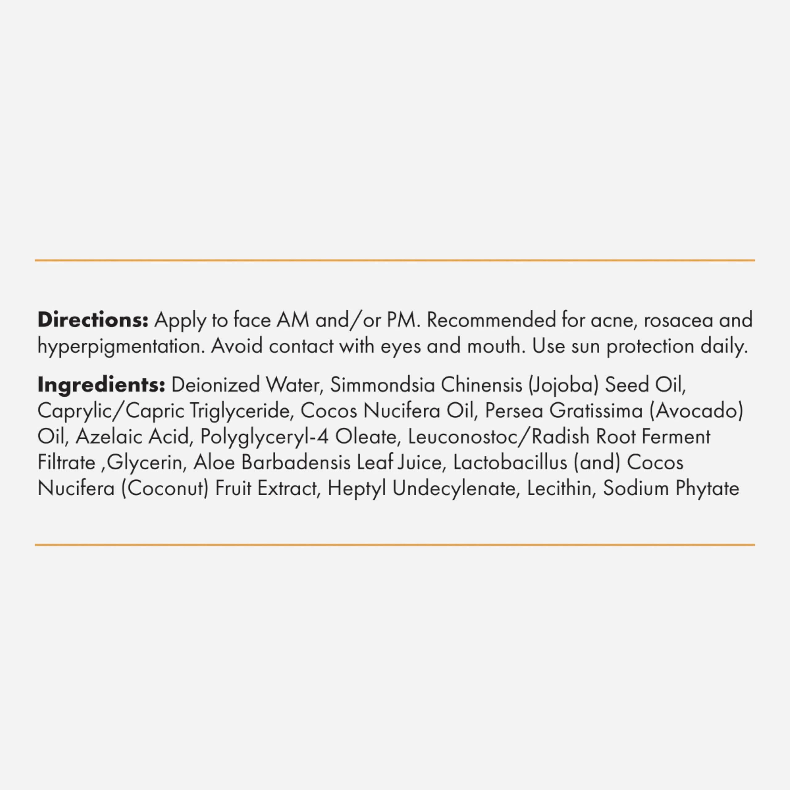 Foundation Skincare Azelaic Acid 14% Cream packaging-detail shows product branding and clarity.