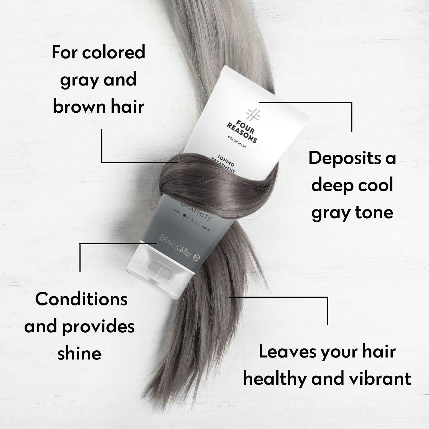 Four Reasons Color Mask application with gloves suggests controlled, even pigment deposit.