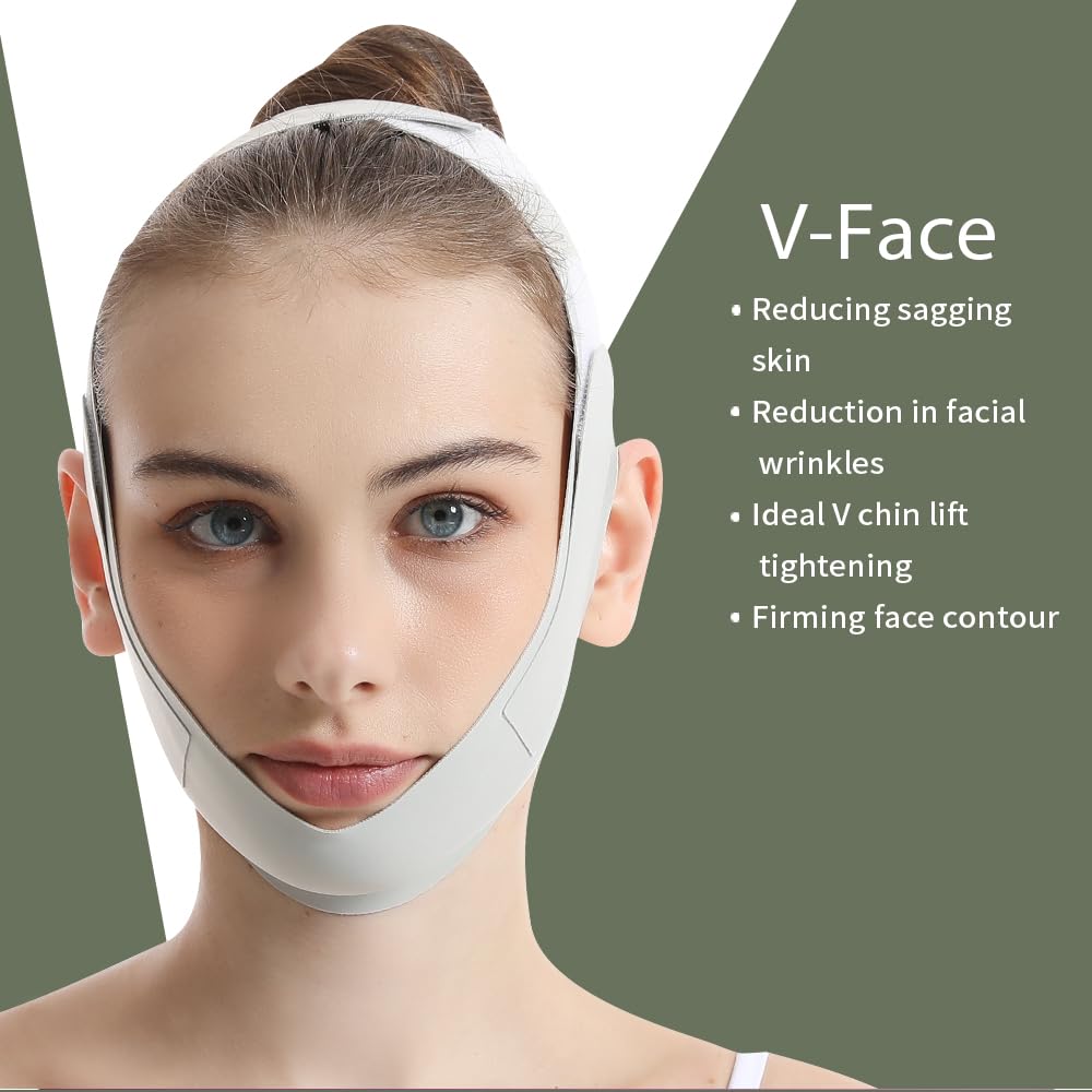 Fovcos V Line Lifting Mask with 360° wrap around jawline and neck
