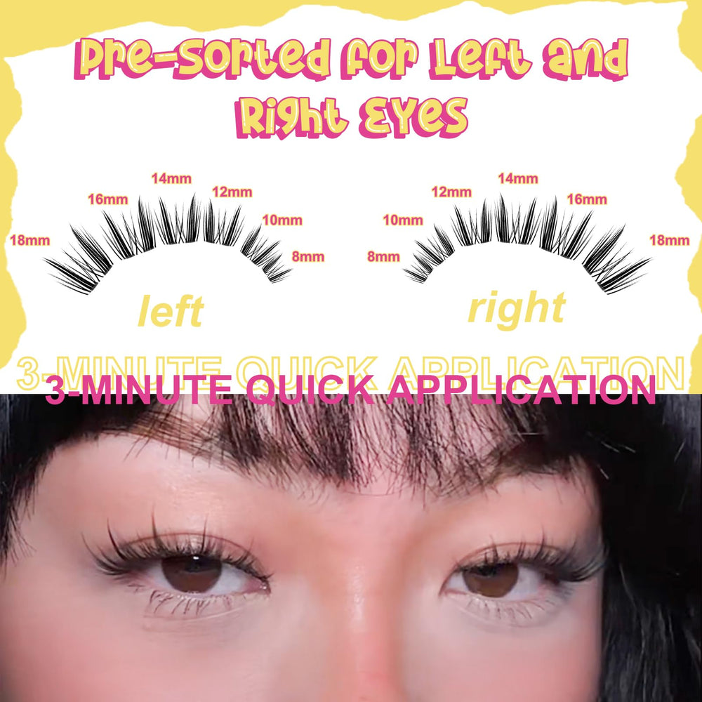 Fowendia DCurl spike lashes invisible band provide comfortable all-day wear.