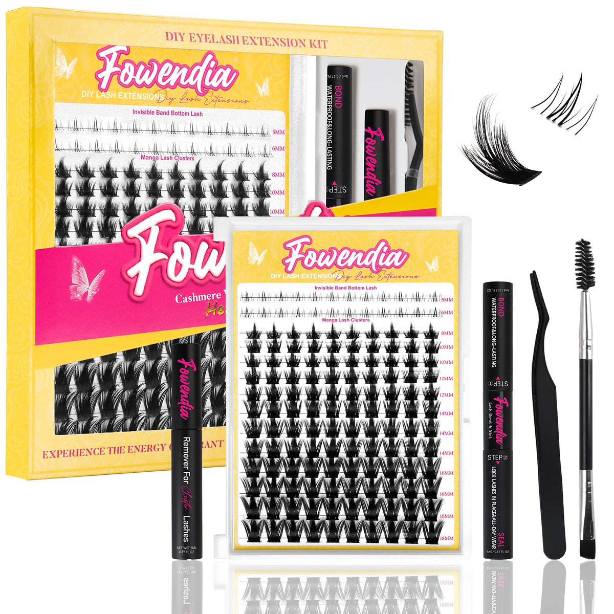 Fowendia Lash Clusters California Sunset hero showcases lightweight, natural curl for all-day wear