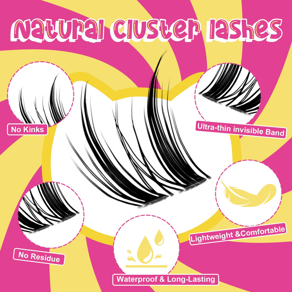 Fowendia Freya manga lashes D curl demonstrates natural-looking curl that lasts.
