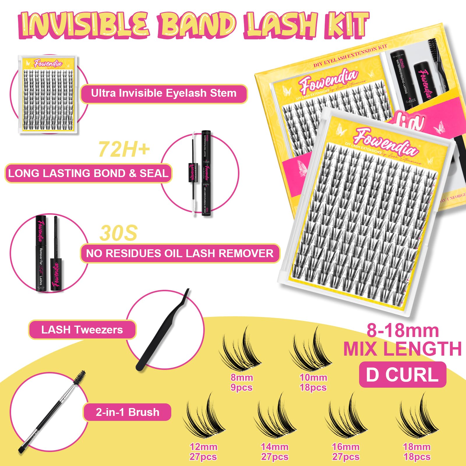 Fowendia Freya invisible band highlights comfortable wear with a seamless finish.
