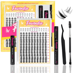 Fowendia premium born soft lashes close-up showing lightweight comfort and natural look for all-day wear.