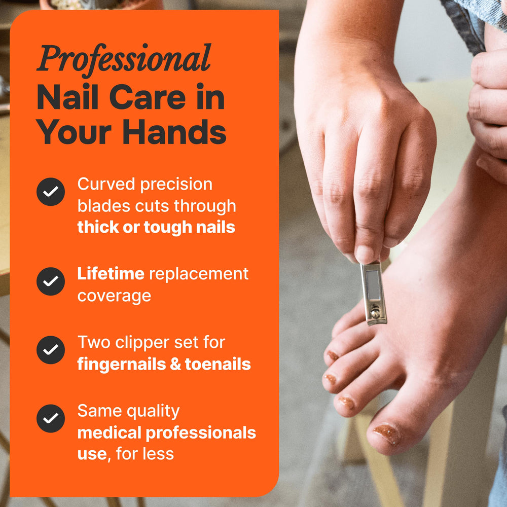 Fox Medical Equipment clipper cutting thick nails with ease and control.