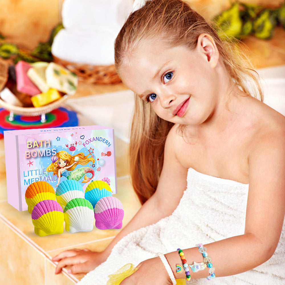 Foxandern Bath Bombs dissolve easily for quick bath prep and cleanup.