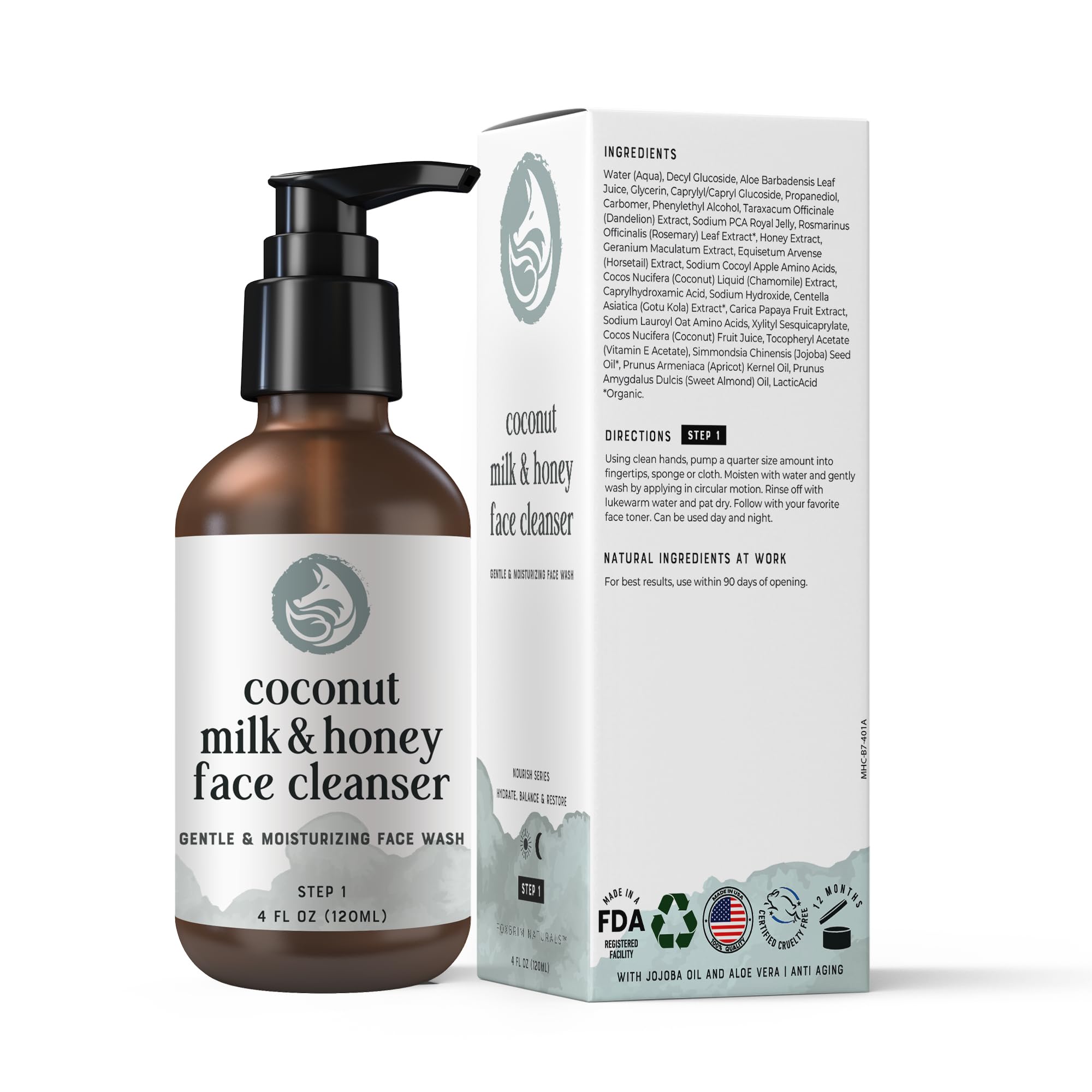 Foxbrim Naturals small-batch USA label on packaging