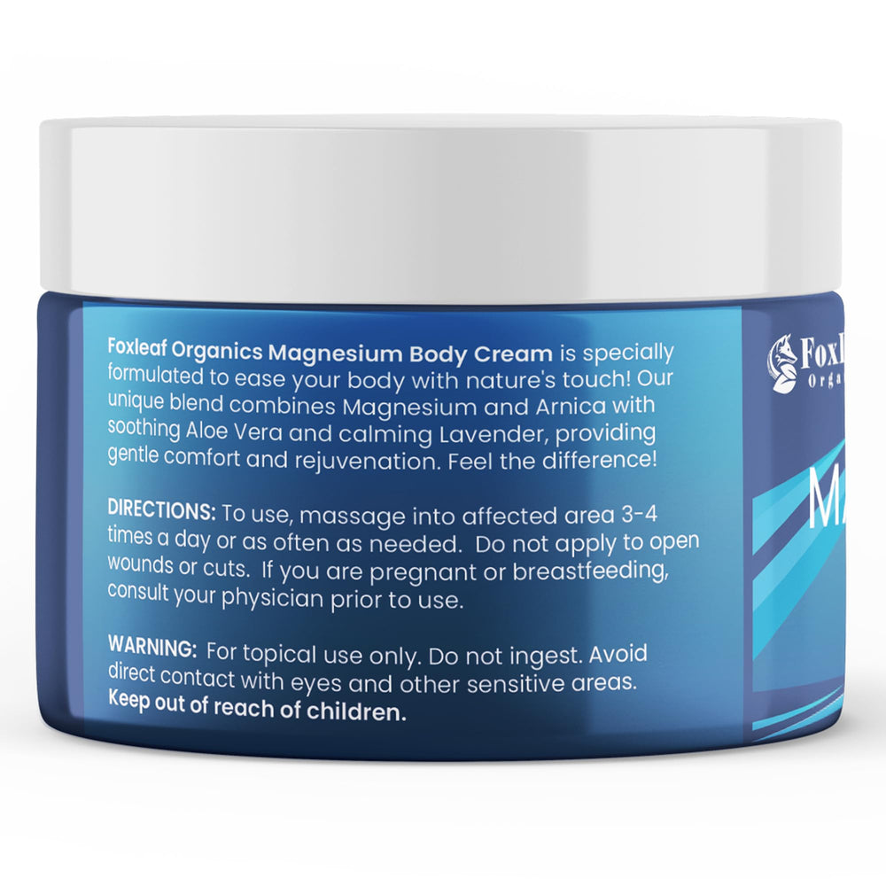FOXLEAF cream in hand demonstrating amount per application and easy-dose benefit