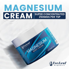 FOXLEAF open jar showing cream texture and benefit of smooth non-greasy application
