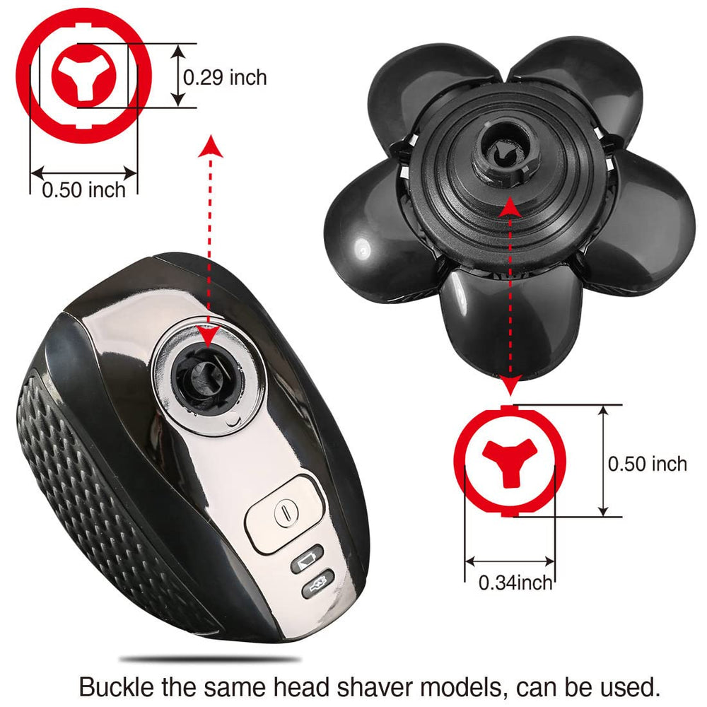 FOXSONIC washable heads are rinse-friendly for hassle-free maintenance.