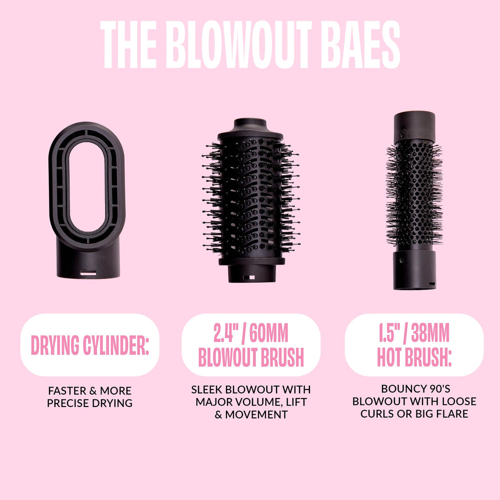 FoxyBae ceramic-tourmaline technology boosts shine and reduces frizz with negative ions.
