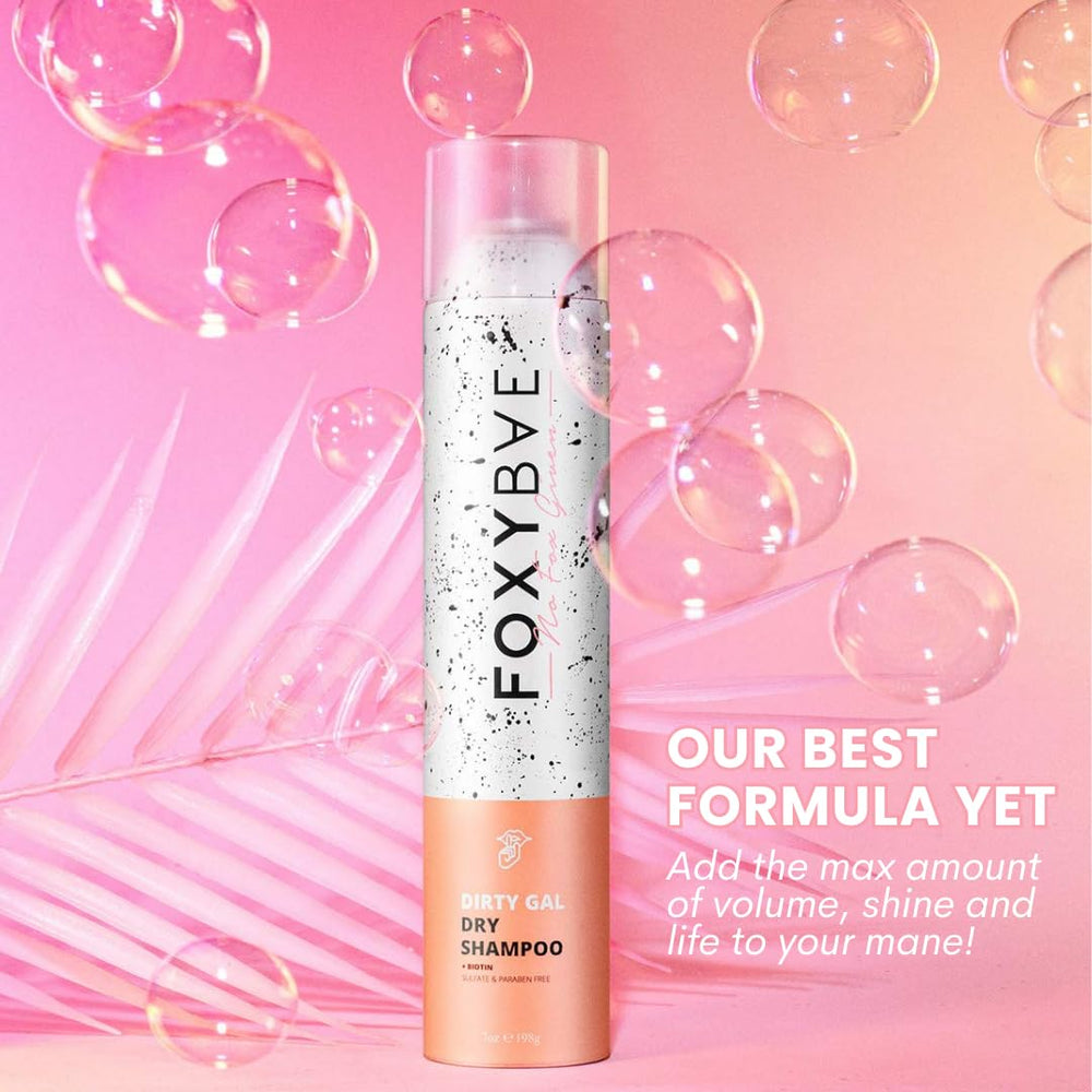 FoxyBae travel-size dry shampoo for on the go touch ups