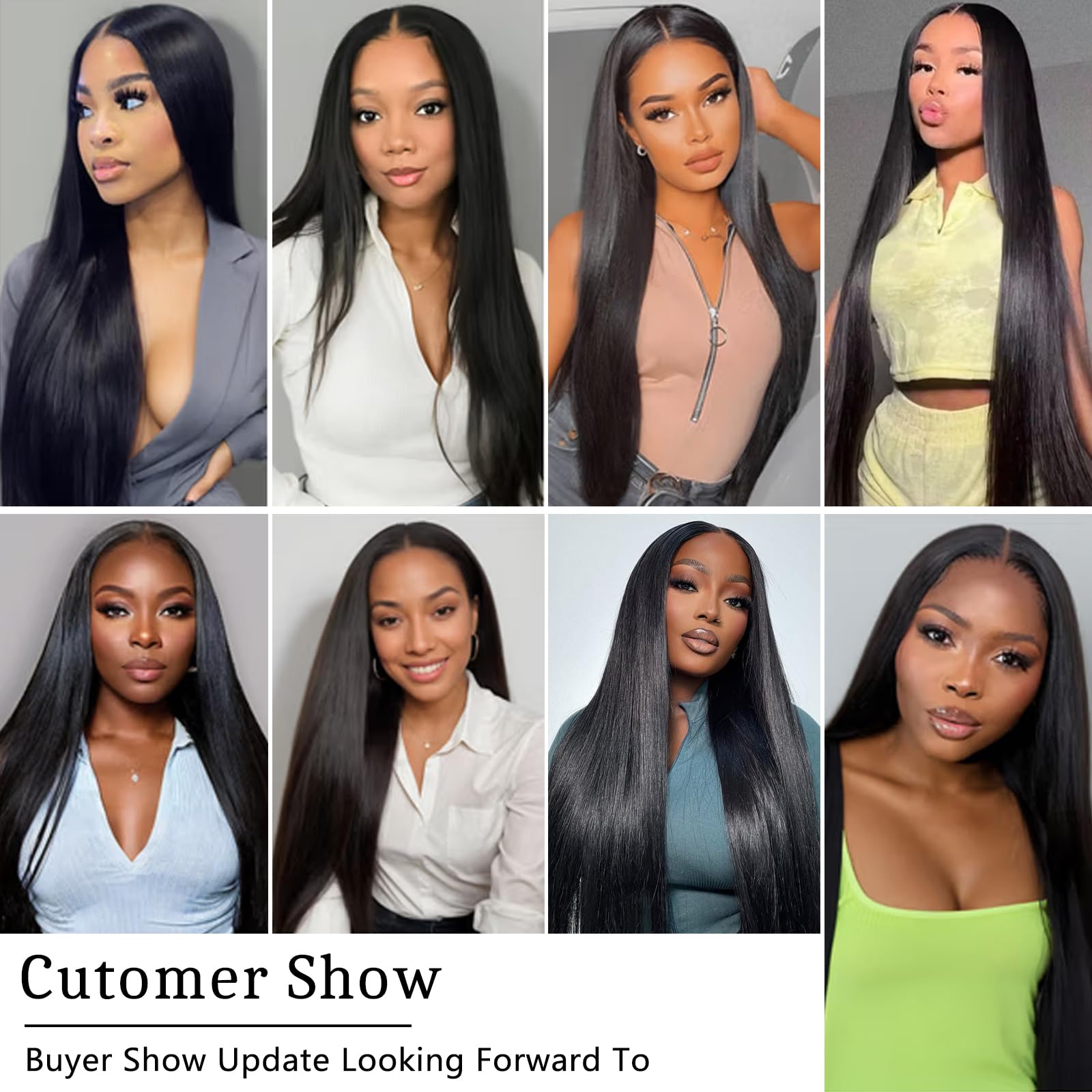 fphko straight hair model worn look showcases versatile styling options.