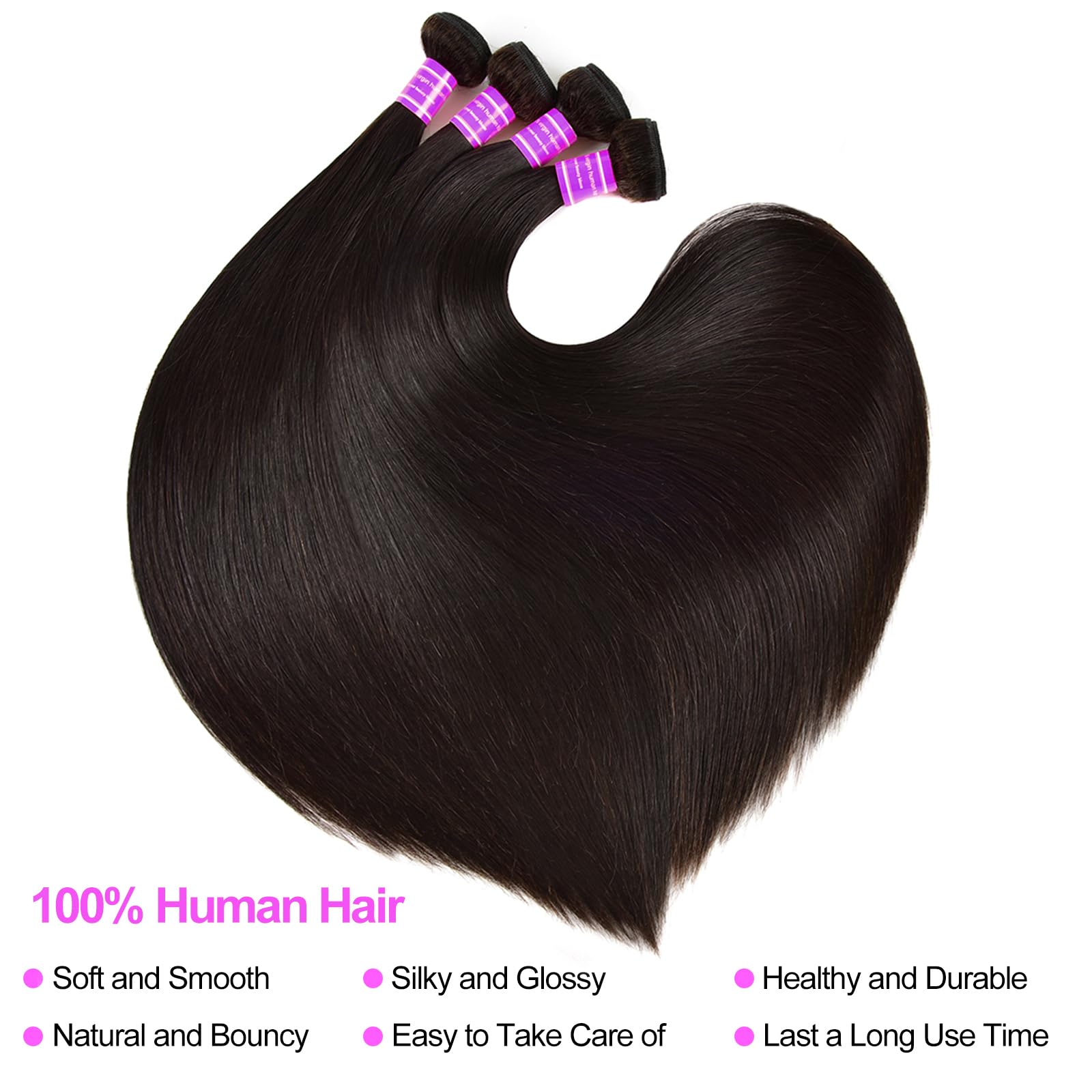fphko straight hair weft construction highlights machine-double weft durability.