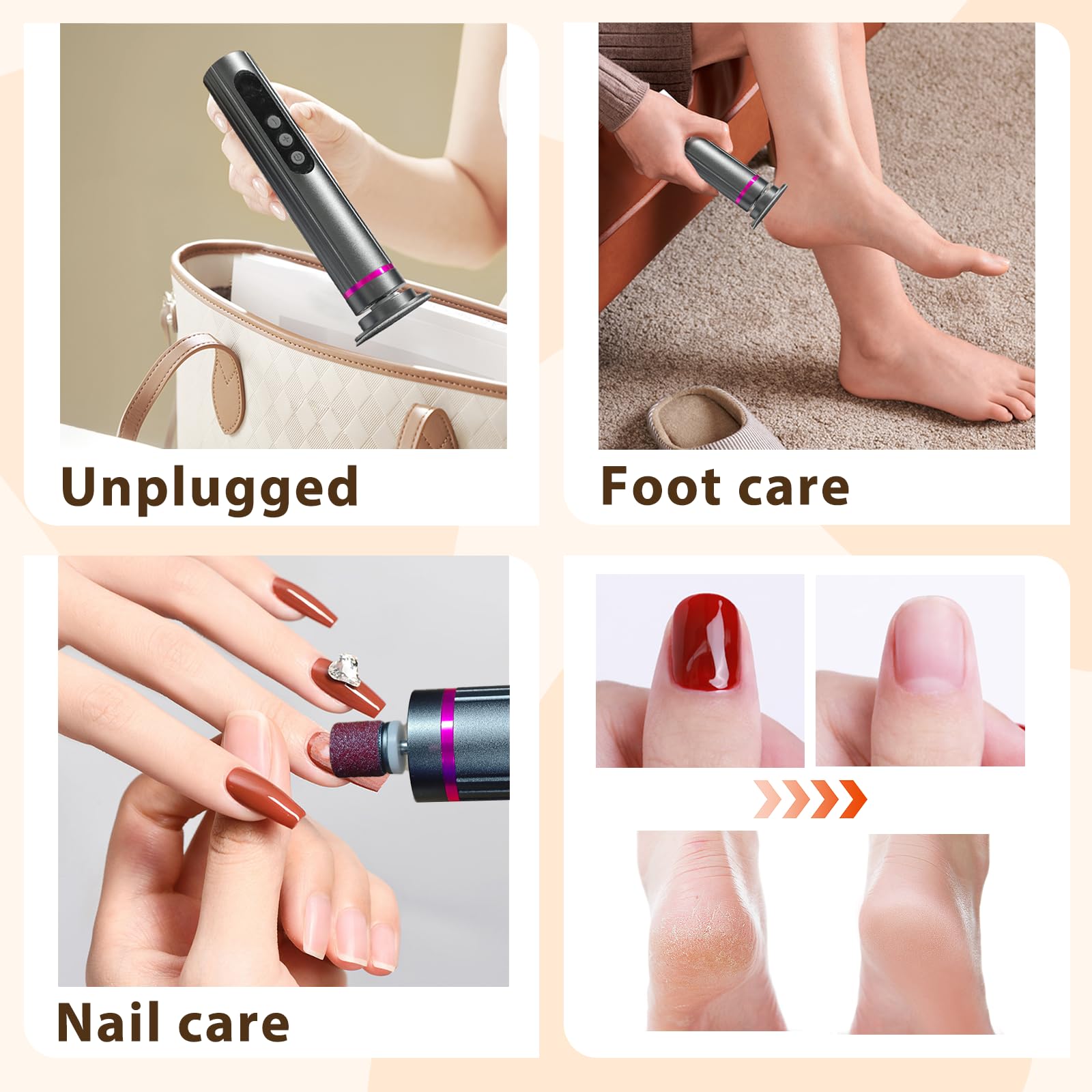 FQOIUD aluminum alloy body offers ergonomic grip and durable style.